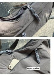 Men s Stylish Solid Color Large Capacity Crossbody Bag Business Commuter Simple Chic Shoulder Bag Streetwear Dumpling Bag Outdoor Activities Convenient Travel Sling Bag Multi Pocket Suitable For High