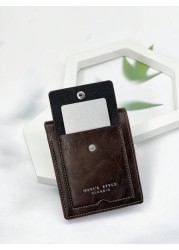 HOVI S Men s Short Wallet Casual Fashion Retro Wallet For College Students Business Youth New Multi Card Slot Color Block Design