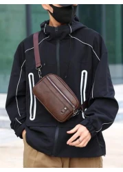 Men s Vintage Business Casual Shoulder Bag Can Be Hand Held And Cross Body Suitable For Daily Use College Father s Day Gift Valentine s Day Gift Side Bag Crossbody Bag Sling Bag Multi Functional Trave