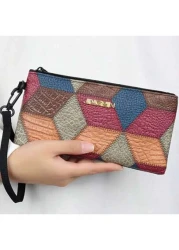 Men s Hand Bag Small Square Bag Stitching Handbag Fashion Fashion Niche Wrist Bag