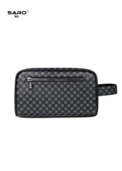 saroxi Men s Large Capacity Fashion Casual Outdoor Travel Hand Wrist Pouch Big Storage Portable High End Simple And Stylish Suitable For Office Gift For Young People Students Men Bag Gifts For Men Chr