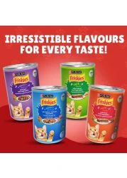 بورينا فريسكيز طعام قطط رطب لحم الضأن والديك الرومي والخضروات في مرق 400 غرام