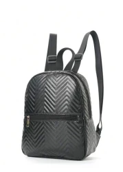 1pc Girls Quilted Cute Campus Style Backpack Casual Street Style Backpack Suitable For School Student Backpack Outdoor Hiking Vacation Daily Commuting Holiday Gift