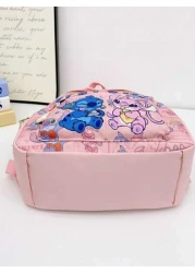 Disney حقيبة ظهر ديزني واحدة، حقيبة طالب ستيتش، حقيبة تخزين بنمط كرتوني خفيفة الوزن، حقيبة ظهر صغيرة بسوستة إغلا