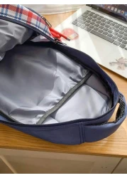 Sanrio Hello Kitty Backpack Retro Plaid Cute Cartoon Large Capacity Lightweight School Bag For Female College Students Niche Design Ideal For Classes And Casual Use Stylish Student Backpack For Everyd