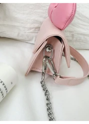 1pc Mini PU Handbag Lightweight Small Girls Princess Crossbody Bag One Shoulder Children s Purse Snap Closure Suitable For Lipstick Outings Gifts Daily Use