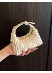 New Mini Embroidered Letter Wristlet Purse Fashionable Small Clutch Wallet For Cosmetics Evening Party Coin Pouch Crossbody Bag