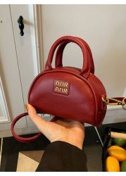 New Mini Tote Bag With Print Solid Color Ultrasmall Crossbody Bag Mini Evening Clutch Makeup Bag Key Bag Handbag