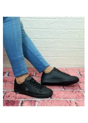 U.S. Polo Assn. حذاء يو إس بولو فرانكو الرياضي ذو النعل الأسود المسطح للرجال