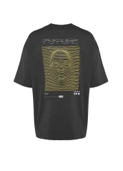  Collection AnThraciTe Fluffy PrinTed Oversize T-Shirt - 100% Tinne TMNSS23TS00171