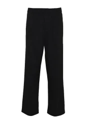  Collection Black Wide Leg Loose Fabric Baggy Pants Tmnss23Pl00039