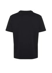  Collection Color Blocked Black Cotton T-Shirt - Regular Fit TMNSS24TS00076