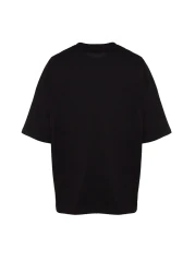  Collection Oversize Black Cotton Minimal T-Shirt - TMNSS23TS00084