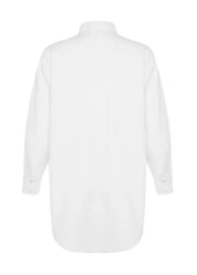  Collection قميص شاطئ منسوج باللون الأبيض موديل TBESS22GO0664