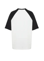  Collection Black Oversize/Wide Cut 100% Cotton Printed Tok Fabric T-Shirt Tmnss24Ts00139