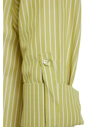  Collection Green-Multicolored Striped Woven Shirt Tbess22Go0664