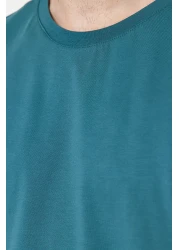  Collection Emerald Green Oversize Tok Fabric T-Shirt - 100% Cotton Tmnss22Ts0318