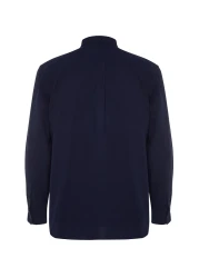  Collection قميص من القطن بنسبة 100% باللون الأزرق الداكن للجنسين - TMNSS23GO00099 TMNSS23GO00099