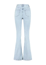  Collection Light Blue More Sustainable High Waist Flare Jeans Twoss23Je00063