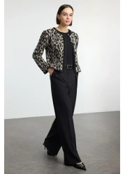  Collection Black Pleated Wide Leg/Wide Leg Woven Pants Twoaw25Pl00109 Palazzo