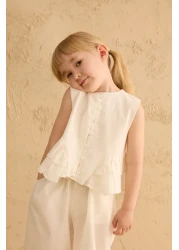 Fahhar Kids بدلة قطنية مع فلانيل على الجوانب إكرو