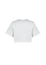  Collection تي شيرت محبوك برقبة دائرية من إكرو - 100% قطن، مقاس واسع TWOSS23TS00369