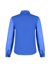  Collection قميص منسوج أزرق فاتح شفاف - مقاس عادي عادي TWOAW20GO0116