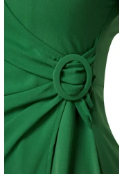  Modest Green Accessory Detailed Aerobin Woven Clothes TCTAW24EB00067