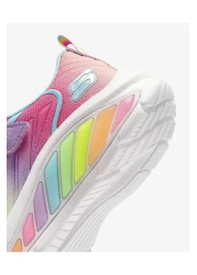 Skechers Purple Light Rainbow Cruisers Sports Shoes for Big Girls 303721 L