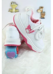 Moda Lime حذاء رياضي للأطفال للجنسين بتصميم خاص من Kuromi برباط وشريط فيلكرو