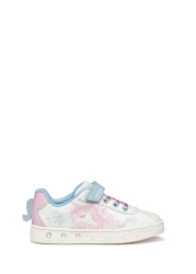 Geox White Skylin Motif Girls Sneakers J558Wa0Bckcc0406