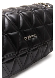 Derimod Women's Long Chain Strap Quilted Shoulder Bag