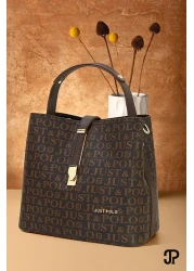 Just Polo Original Women's 4 Compartment Luxury Soft Leather Stylish Hand and Shoulder Bag with Adjustable Cross Column Strap