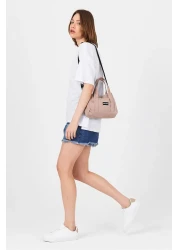 Rays حقيبة كتف بتفاصيل إغلاق سريع من فرو المنك 9113