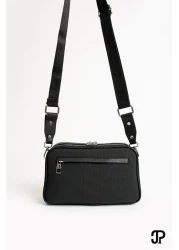 Just Polo Original Women's New Season 5 Compartment Luxury Soft Leather Adjustable Cross Column Strap Shoulder Bag