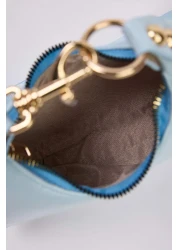  Shoes حقيبة يد وكتف بيضاوية صغيرة للنساء من بيبي بلو ذات استخدام مزدوج TAKSS25OC00091