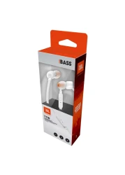 JBL Tune 110 Headphones Wired In-Ear Deep And Powerful Pure Bass Sound White