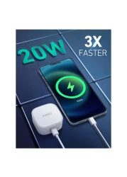 أوكي شاحن الحائط - أبيض بقوة 20 وات