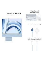 Apple iMac 24-Inch 8GB RAM 256GB SSD Full HD Monitor Arabic Blue