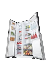 إل جي ثلاجة ببابين متجاورين GRFB587PQAM سعة 509 لتر -فضية-