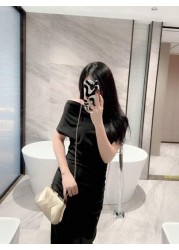 Lightweight Business Casual Rhinestone Decor Bucket Bag Mini Drawstring Design Clear Bag Pearl Bag Evening Bag Dinner Bag Glamorous Elegant Exquisite Quiet Luxury Rhinestone For Party Girl Woman Bride