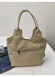 حقيبة نسائية جديدة عصرية كاجوال للذراع ، حقيبة يد كبيرة السعة ، طبعات قطط ، حقيبة كتف نسائية ، مصنوعة من قماش