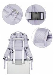 Lightweight Large Capacity Water Resistance Nylon Fabric Carry On Backpack Travel Backpack Computer Short Distance Business Backpack Fits15 6 Inch Laptop Suitable For Travel Business Vacation College