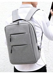 Men s Business Commute Backpack With Large Capacity 15 6 Inch Laptop Compartment Multiple Pockets And External USB Charging Port Suitable For Travel Office Or Daily Use Case Teacher Christmas Scream B