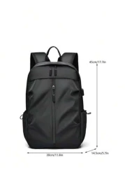 Travel Outdoor Oxford Cloth Backpack Large Capacity Business Backpack Heavy Duty Laptop Backpack Vacation School Summer Carry On Polyester Business Casual Black Personalized Gifts Boyfriend Hiking Stu