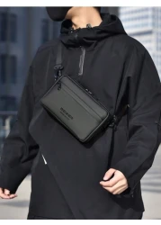 1pc Crossbody Bag Shoulder Bag Waist Bag Handbag Sports Bag Wallet Card Holder Fabric Multiple Compartments Pockets Adjustable Shoulder Strap Hiking Christmas Winter Gifts Hip Bag Tote Bag Black Bag H