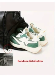 Fashion Soft Leather PU Large Capacity Duffel Bag Dry And Wet Separation Travel Bag Independent Storage Shoes Fitness Bag Multi Function Boarding Bag Necessary Mommy Bag With Children Suitable For Sch