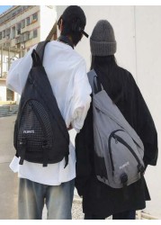 1pc Versatile Casual Large Size Large Capacity Filled Embroidery Thread Coat Bag Fashion Shoulder Bag Portable Crossbody Bag Hobo Bag Valentine s Day Couples Men s Bag Dating Commuting School Sports T