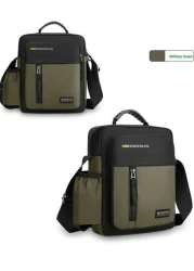 حقيبة كتف واقية من الماء للرجال ذات تصميم جديد وعصري، حقيبة كاجوال للسفر والخارج، تصميم رياضي بسيط وفاخر