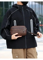 Men s Vintage Business Casual Shoulder Bag Can Be Hand Held And Cross Body Suitable For Daily Use College Father s Day Gift Valentine s Day Gift Side Bag Crossbody Bag Sling Bag Multi Functional Trave